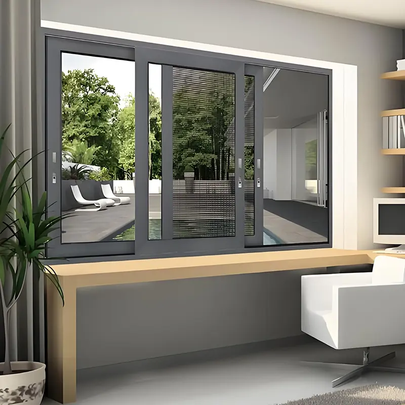 El proceso de fabricación de ventanas de aleación de aluminio.