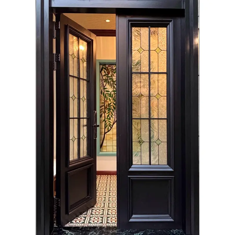 Puertas de diseño artístico de aleación de aluminio.