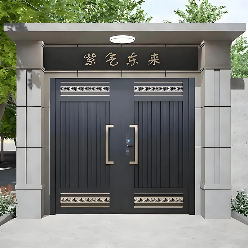 Puerta de jardín de aleación de aluminio