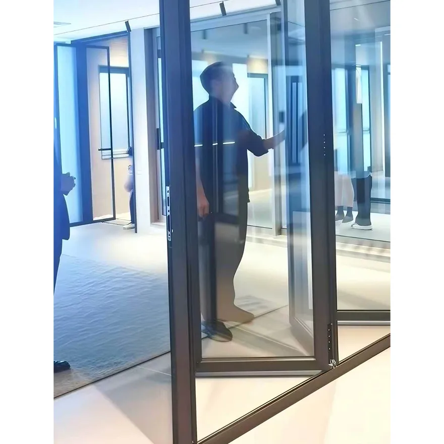 Puerta de aluminio corredera y elevable eléctrica